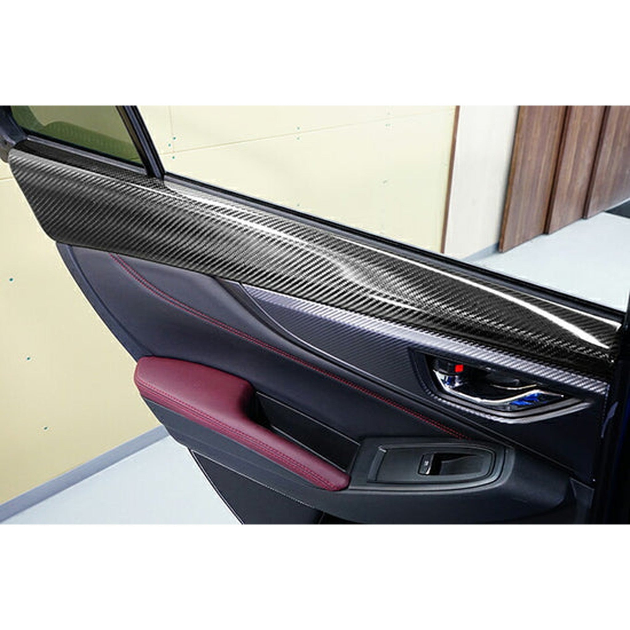 Noble Platinum Dry Carbon Inner Rear Door Upper Trim (Pair) Subaru WRX 2022-2026