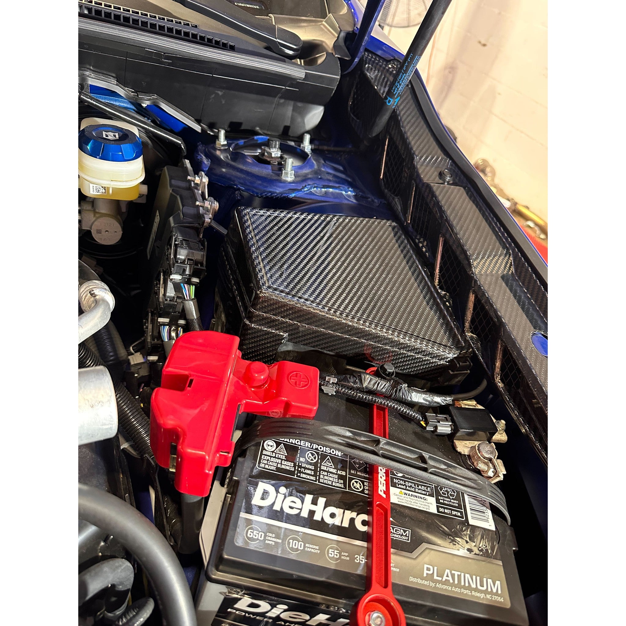 Noble Platinum Series Dry Carbon Fiber Under Hood Fuse Box Cover Subaru WRX 22-26