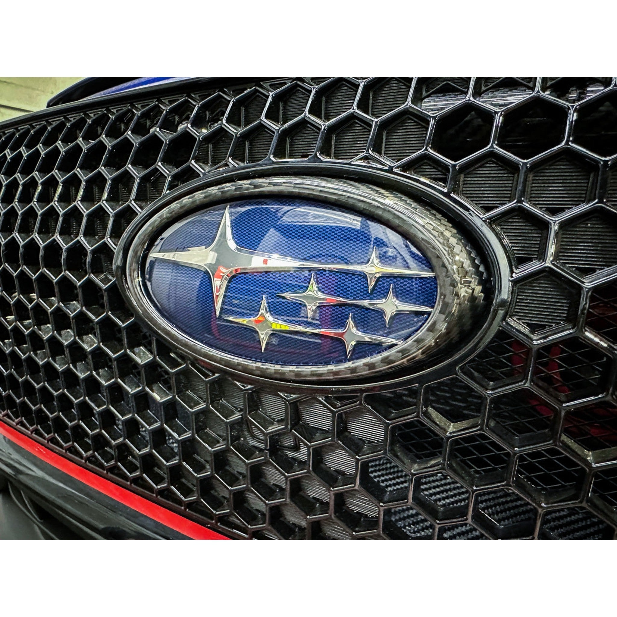 Noble Platinum Series Dry Carbon Front Emblem Frame Cover Subaru WRX 2022-2026