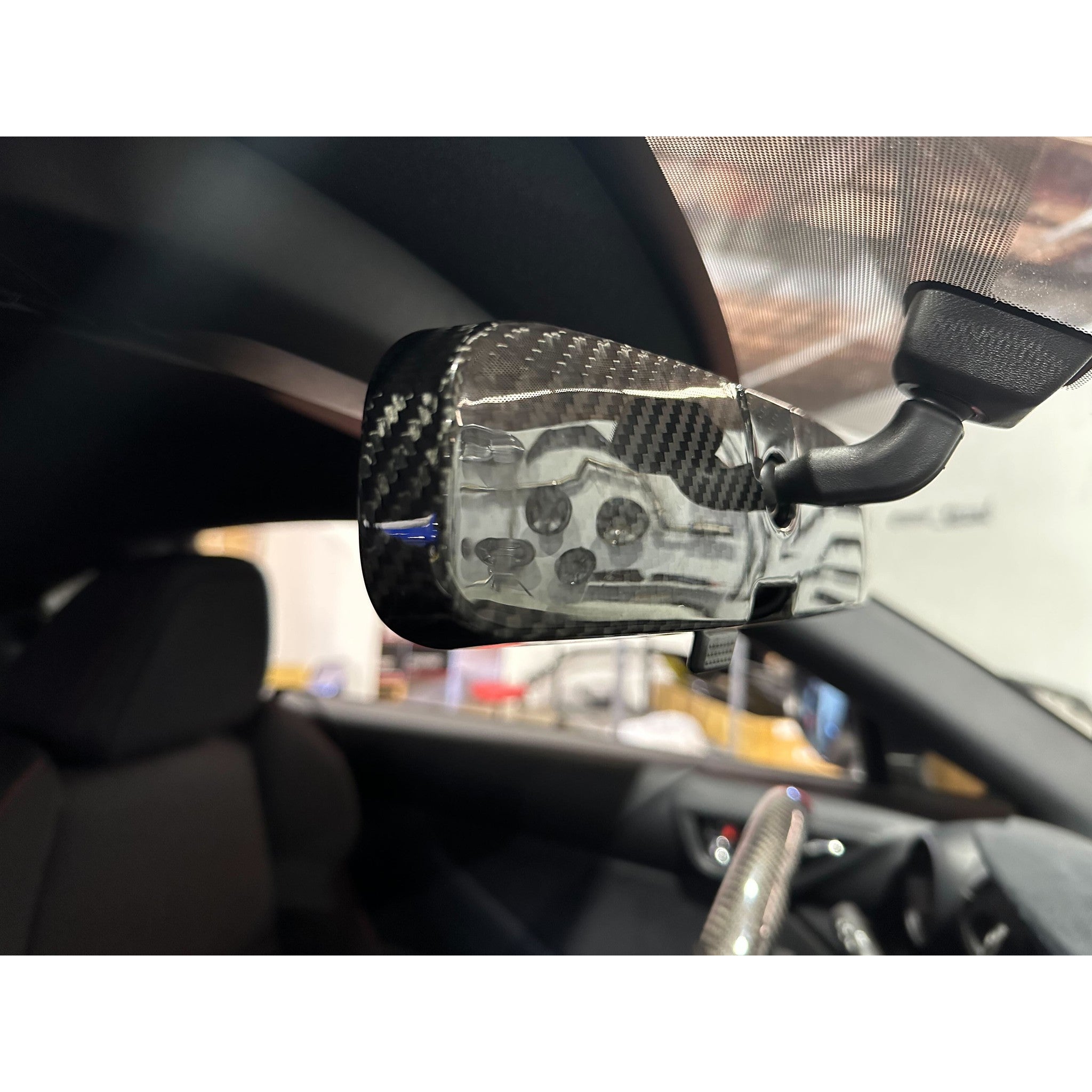 Noble Platinum Series Dry Carbon Manual Rearview Mirror Cover *Subaru BRZ / GR86 2022-2026