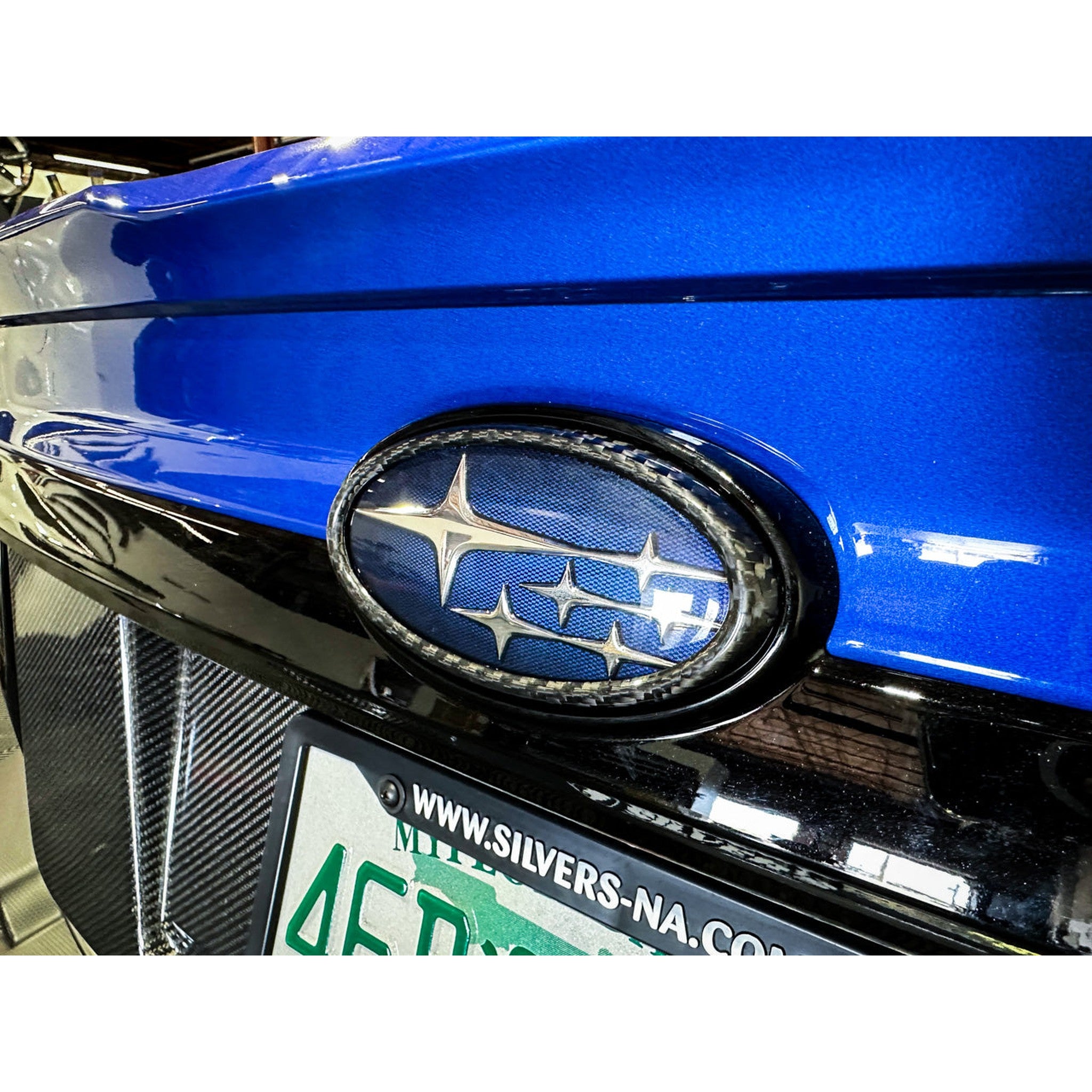 Noble Platinum Series Dry Carbon Rear Emblem Frame Cover Subaru WRX 2022-2026