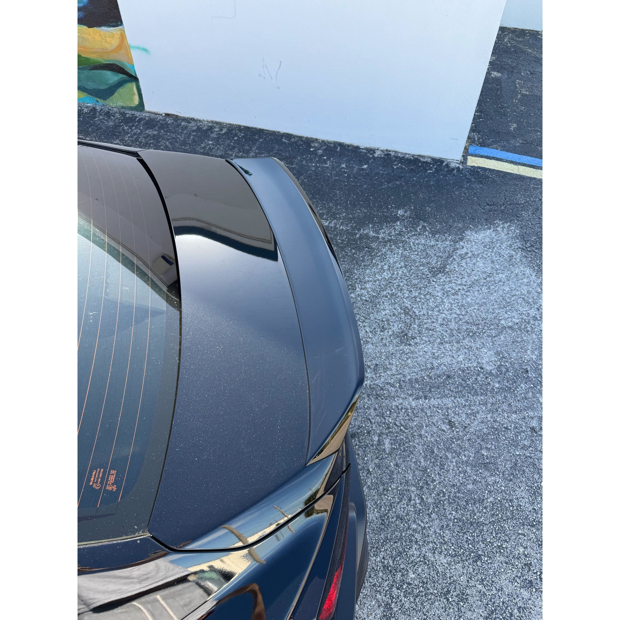 Noble RD3 Style Duckbill Spoiler (Crystal Black Silica - D4S) Subaru - 22+ WRX
