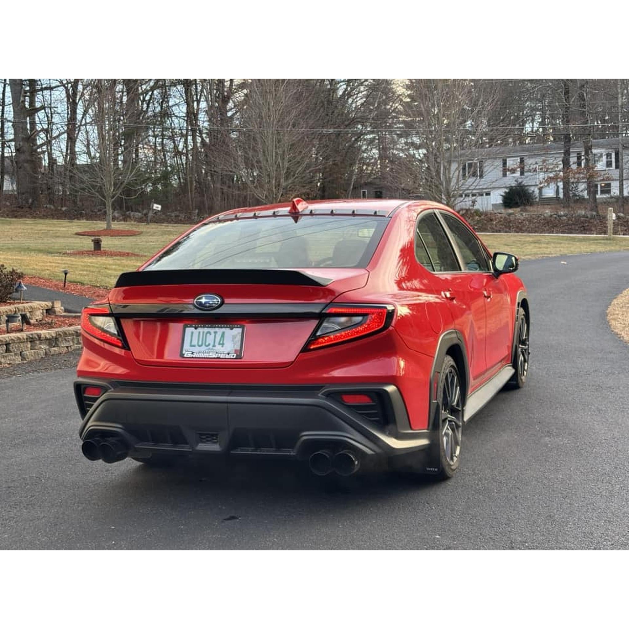 Noble RD3 Style Duckbill Spoiler (Ignition Red - DCK) Subaru - 22+ WRX