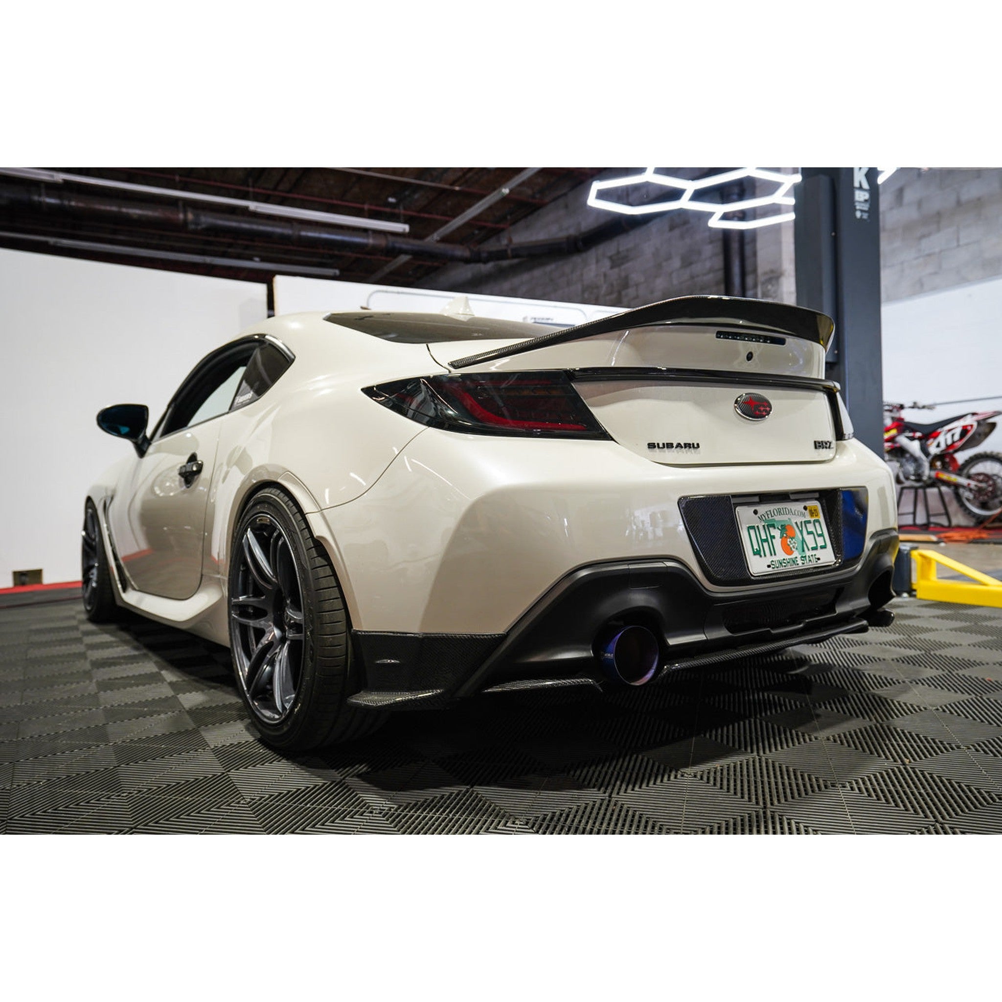 Noble STI Style Rear Bumper Spoilers Carbon Fiber Subaru BRZ / Toyota GR86 2022-2026 | 22BRZ.ST.RS.CF