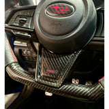 Noble Steering Wheel Carbon Fiber Lower Spoke Cover - 2022+ WRX
