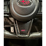 Noble Steering Wheel Carbon Fiber Lower Spoke Cover - 2022+ WRX