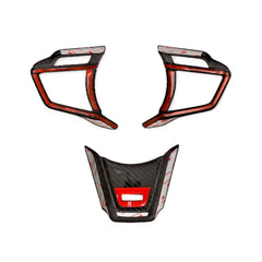 Noble Steering Wheel Carbon Fiber Spoke Cover Set (Automatic Trans) - 2022-2025 WRX