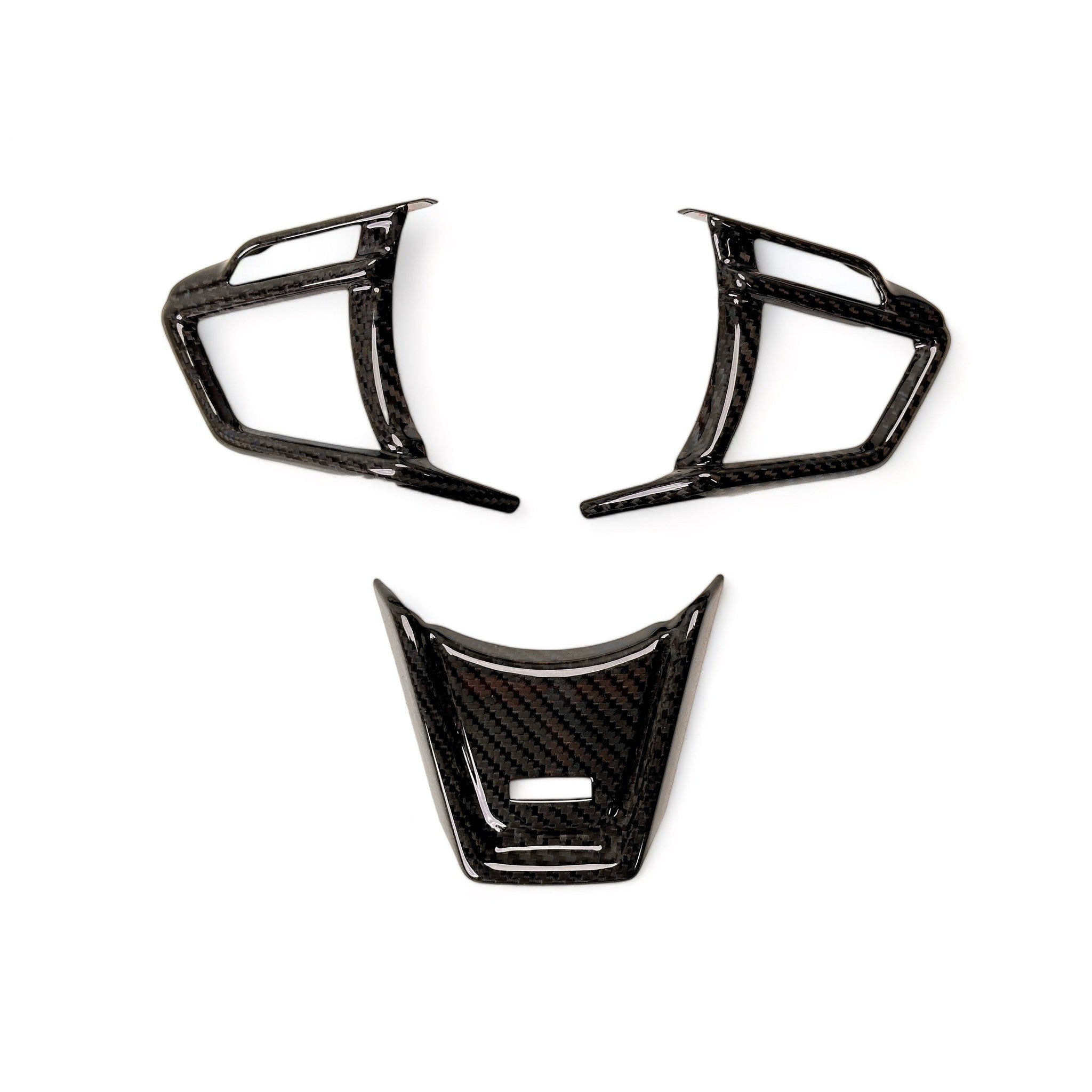 Noble Steering Wheel Carbon Fiber Spoke Cover Set (Automatic Trans) - 2022-2025 WRX