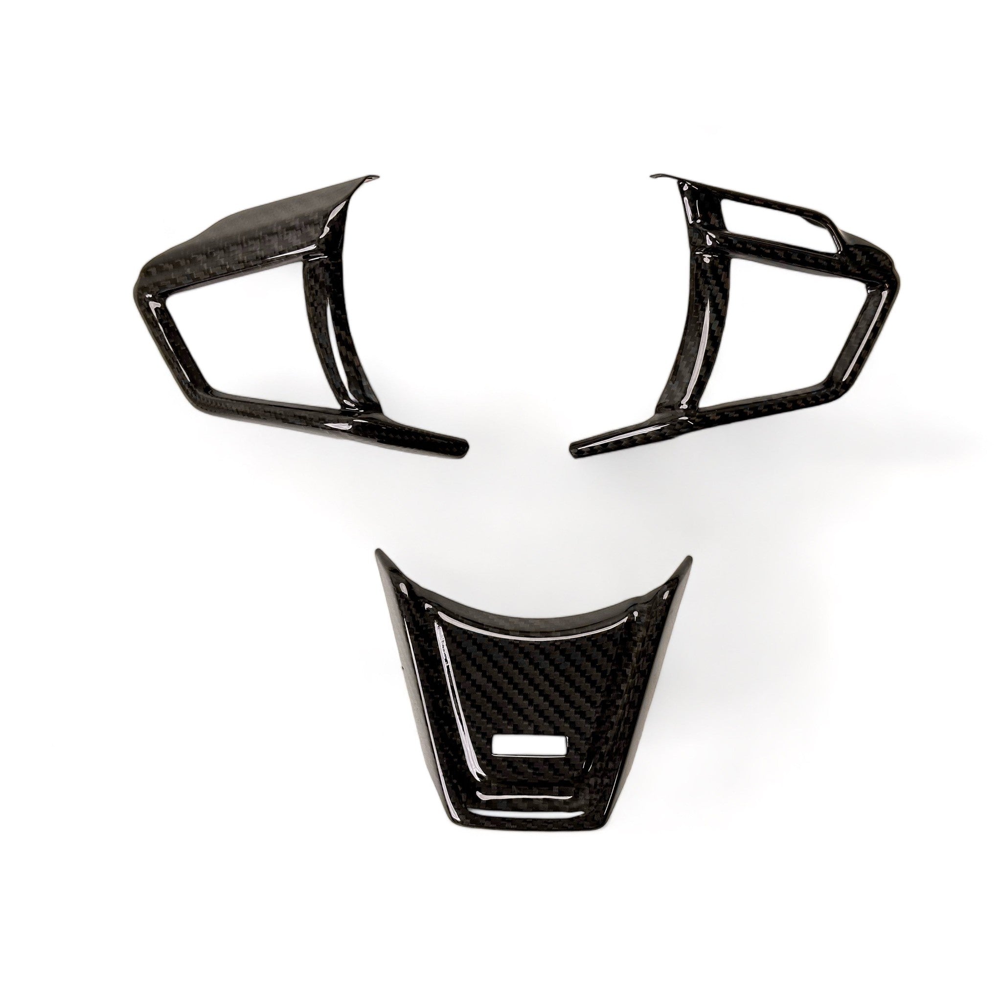 Noble Steering Wheel Carbon Fiber Spoke Cover Set (Manual Trans) - 2022-2025 WRX