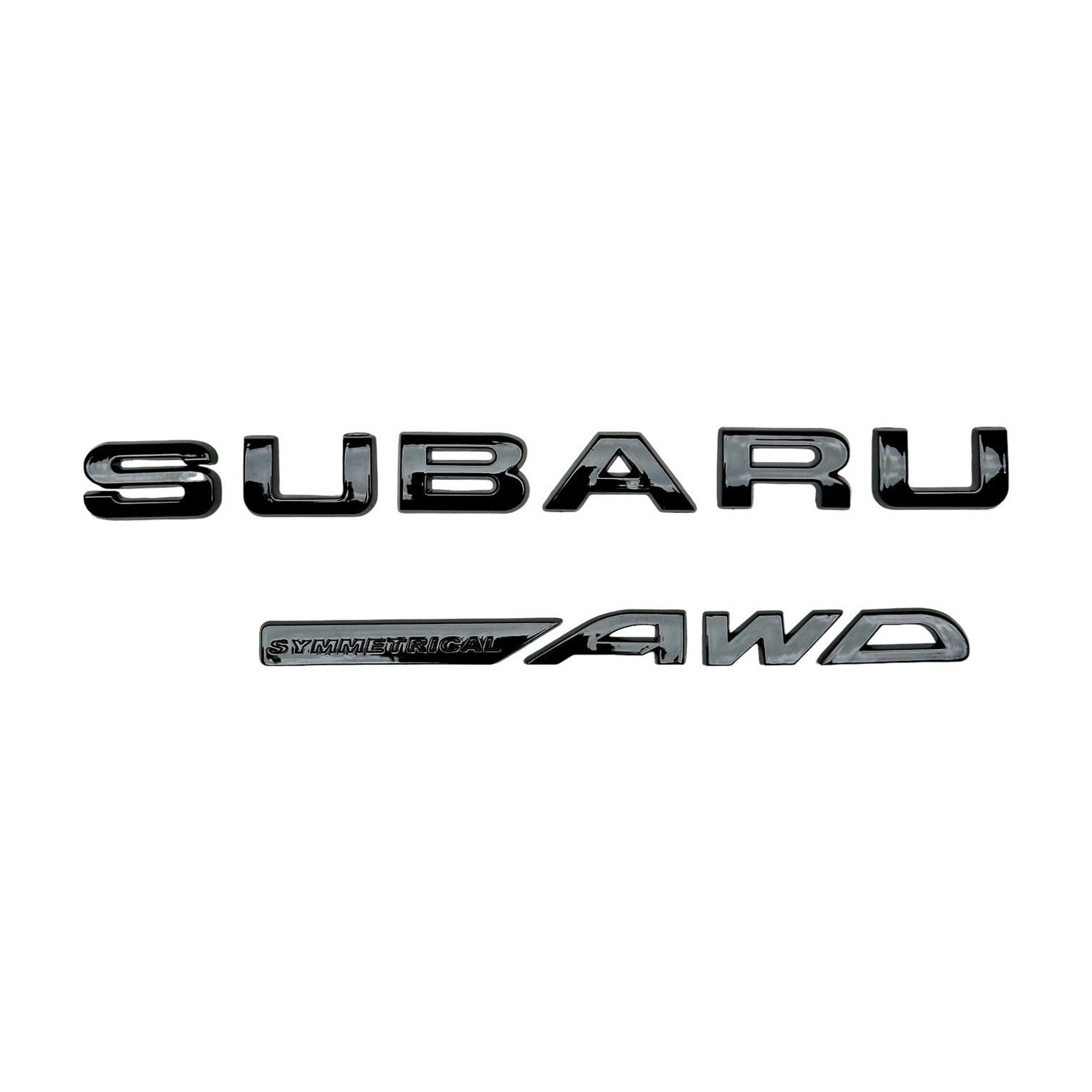 Noble "Symmetrical AWD" Trunk Emblem for Subaru WRX 2015-2025