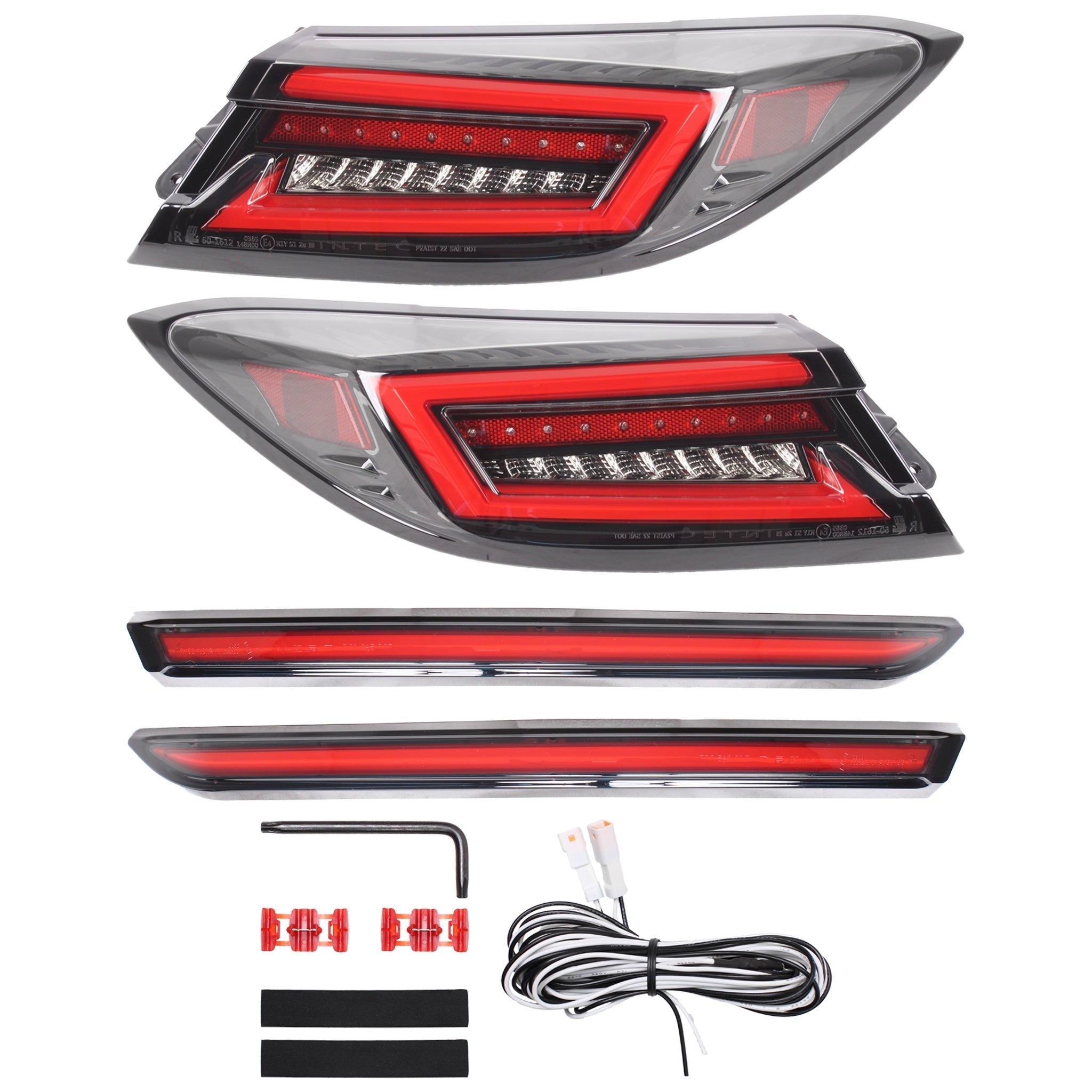 Noble TAS Smoked Sequential Tail Lights (White or Red Bar) 2022-2026 Subaru BRZ / Toyota GR86