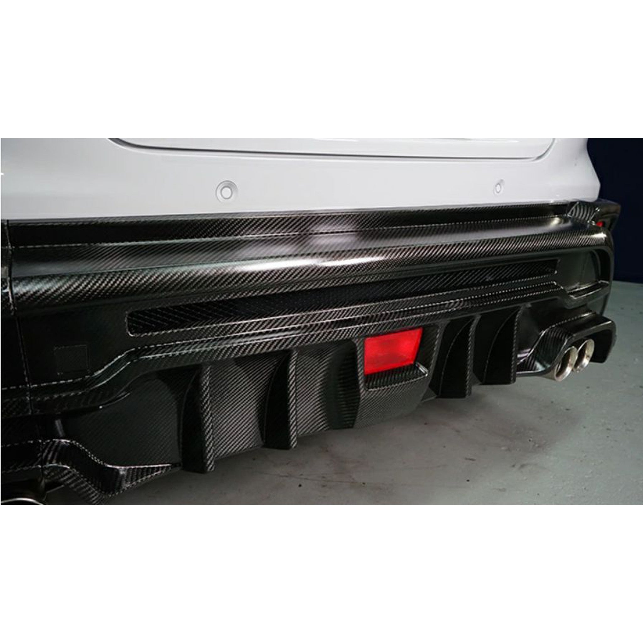 Noble Type Alpha Dry Carbon Fiber Rear Bumper Cover Subaru WRX 2022-2026