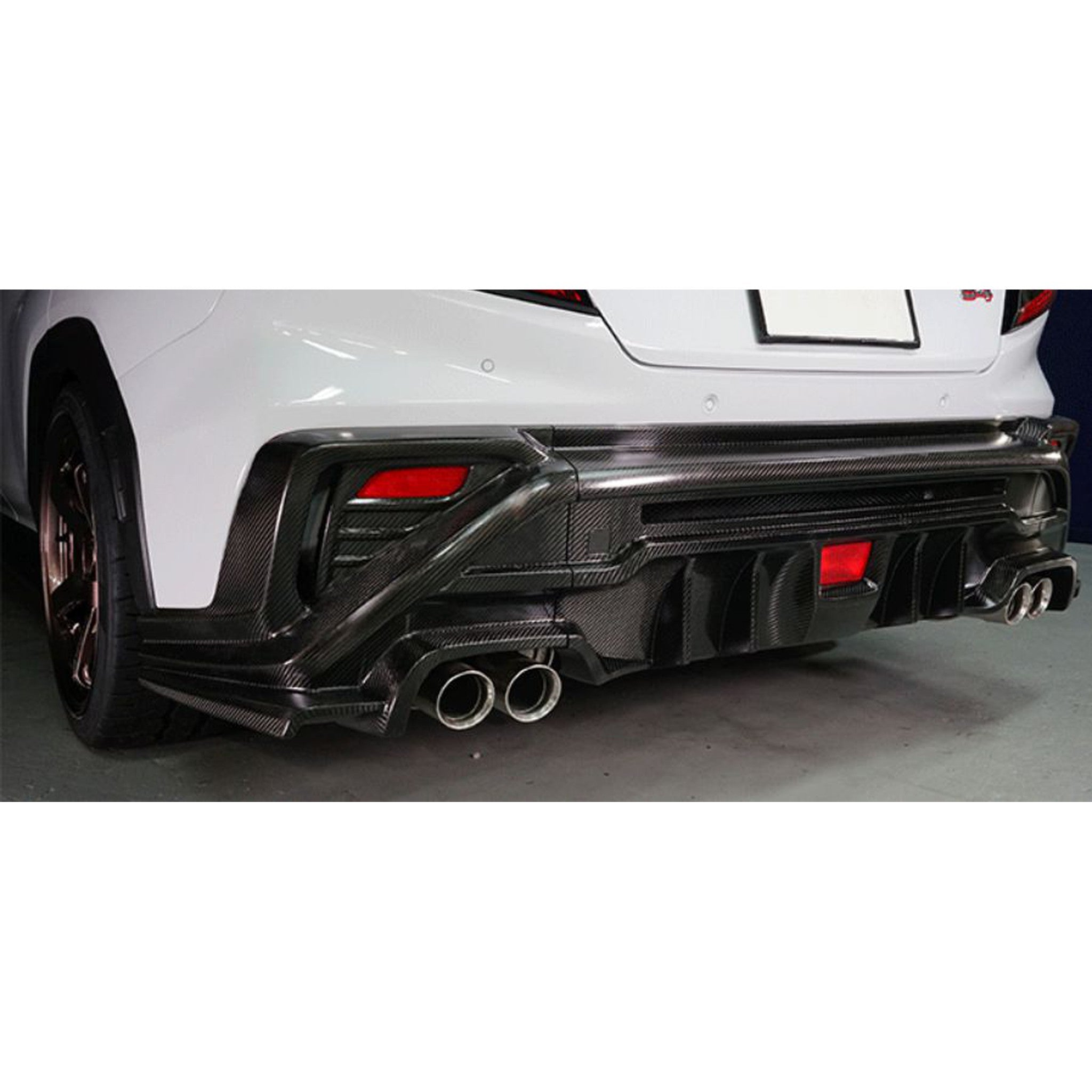 Noble Type Alpha Dry Carbon Fiber Rear Bumper Cover Subaru WRX 2022-2026