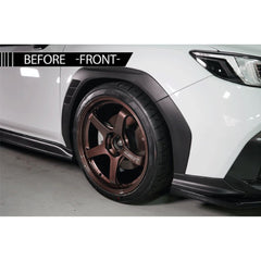 Noble Type Alpha Dry Carbon Fiber Wide Fender Cover Kit Subaru WRX 2022-2026 Axis made