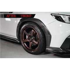 Noble Type Alpha Dry Carbon Fiber Wide Fender Cover Kit Subaru WRX 2022-2026 Axis made