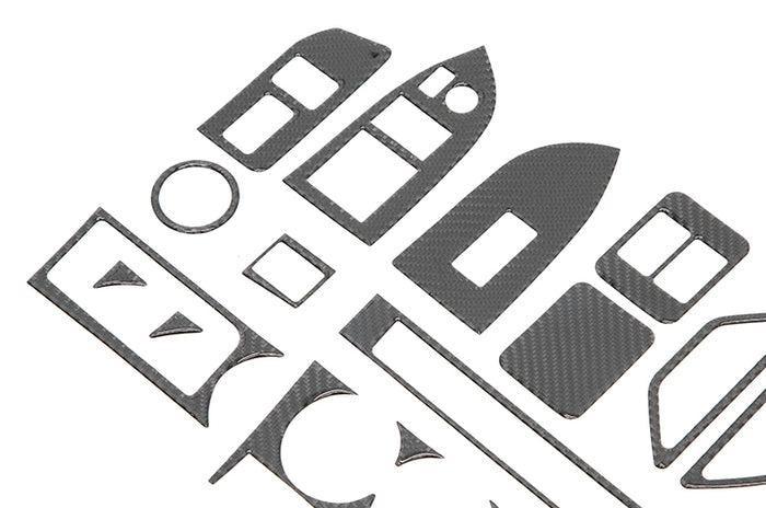 OLM Carbon Fiber Interior Dress Up Kit (17pc) Limited RHD 13-16 Scion FR-S / 13-20 Subaru BRZ / 17-20 Toyota 86 | A.70184.2