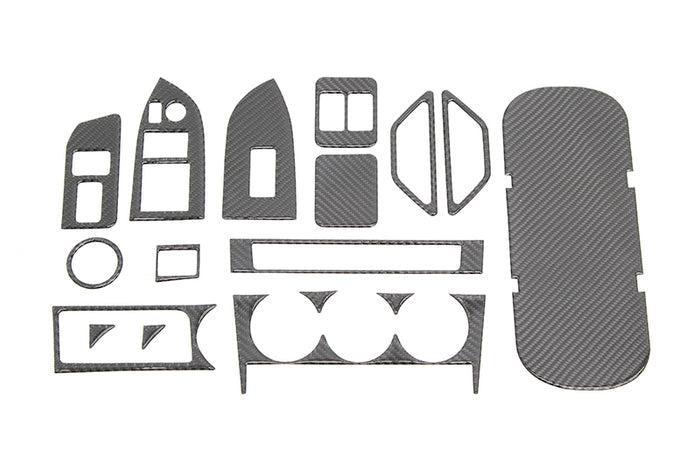 OLM Carbon Fiber Interior Dress Up Kit (17pc) Limited RHD 13-16 Scion FR-S / 13-20 Subaru BRZ / 17-20 Toyota 86 | A.70184.2