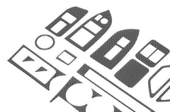 OLM Carbon Fiber Interior Dress Up Kit (17pc w Passenger Door Lock) Limited RHD 13-16 Scion FR-S / 13-20 Subaru BRZ / 17-20 Toyota 86 | A.70184.3