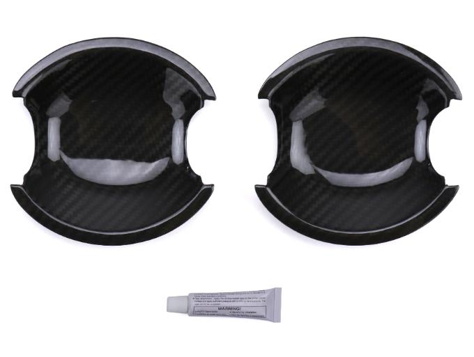 OLM Dry Carbon Fiber Exterior Door Handle Insert Gloss Carbon Fiber 13-16 Scion FR-S / 13-20 Subaru BRZ / 17-20 Toyota 86 | DHI-FT86-DCF