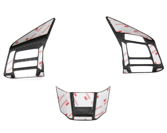 OLM Dry Carbon Fiber Steering Wheel Covers Type 2 WRX / STI 2016-2021 MT | STR-WRX16-A-DCF