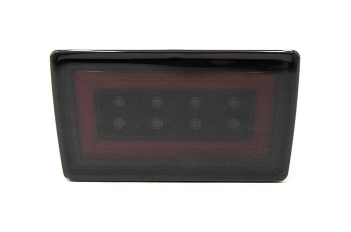 OLM F1 NB+R V2 Rear Brake and Reverse Light (Smoke Lens, Gloss Black Base, Red Bar) Subaru WRX 2022-2025 | A.70219.12
