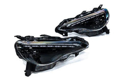 OLM Gamma Series RGB Headlights w Honeycomb Demon Eye 13-16 Scion FR-S / 13-20 Subaru BRZ / 17-20 Toyota 86 | E.49006.1