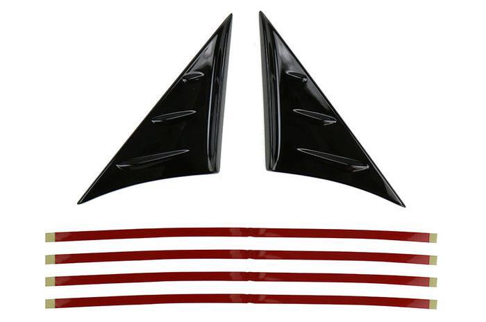 OLM Gloss Black Wind Buffeting Deflectors Toyota Supra 2020-2024 | A.70232.1