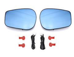 OLM Heated Wide Angle Convex Mirrors with Turn Signals Blue 13-16 Scion FR-S / 13-20 Subaru BRZ / 17-20 Toyota 86 | MRL-FT86-LPBH