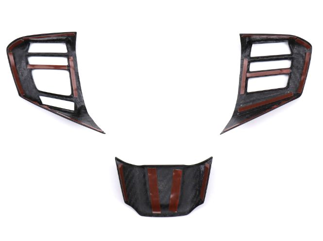 OLM LE Dry Carbon Fiber Steering Wheel Covers Type 2 WRX / STI 2015-2021 | AXIS-16WRXSTR