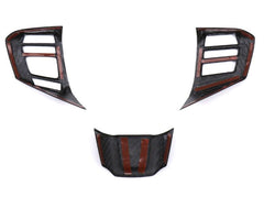 OLM LE Dry Carbon Fiber Steering Wheel Covers Type 2 WRX / STI 2015-2021 | AXIS-16WRXSTR