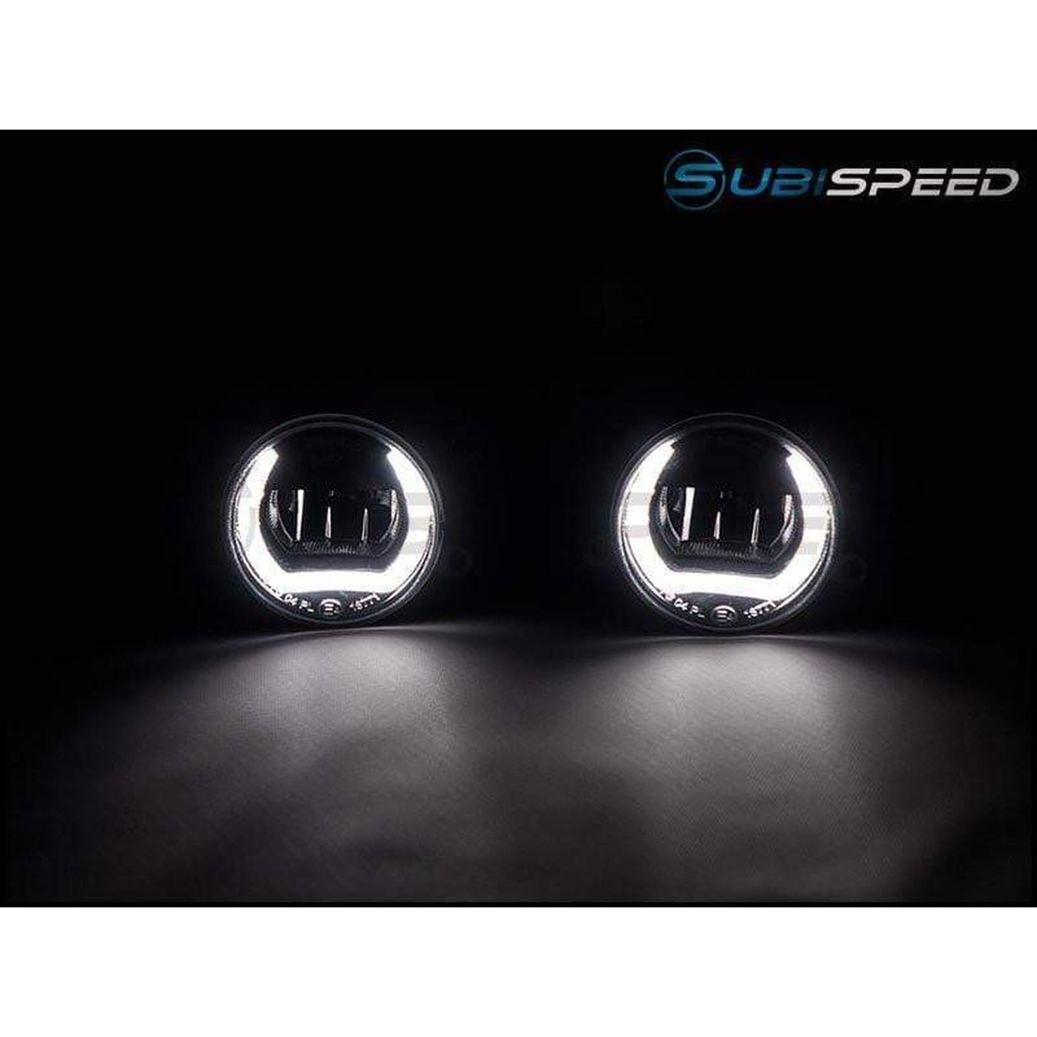 OLM LED / Corona Ring DRL Fog Light Housings Subaru WRX / STI 2015-2021