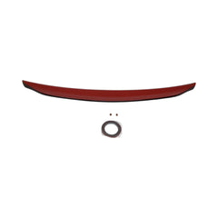 OLM Paint Matched Duckbill Spoiler w Carbon Fiber Center Line Lightning Red WRX / STI 2015-2021 | A.70188.1-C7P