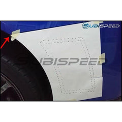 OLM S207 Style Paint Matched Rear Bumper Vent Inserts Crystal Black Silica WRX / STI 2015-2021 | S207RVNT-D4S