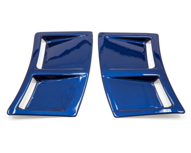 OLM S207 Style Paint Matched Rear Bumper Vent Inserts Galaxy Blue WRX / STI 2015-2021 | S207RVNT-E8H