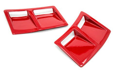 OLM S207 Style Paint Matched Rear Bumper Vent Inserts Pure Red WRX / STI 2015-2021 | S207RVNT-M7Y