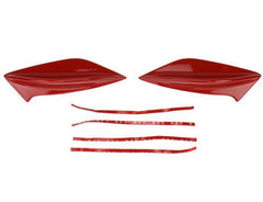 OLM STI Spoiler Side Fins Lightning Red WRX / STI 2015-2021 | 15STIFIN-C7P