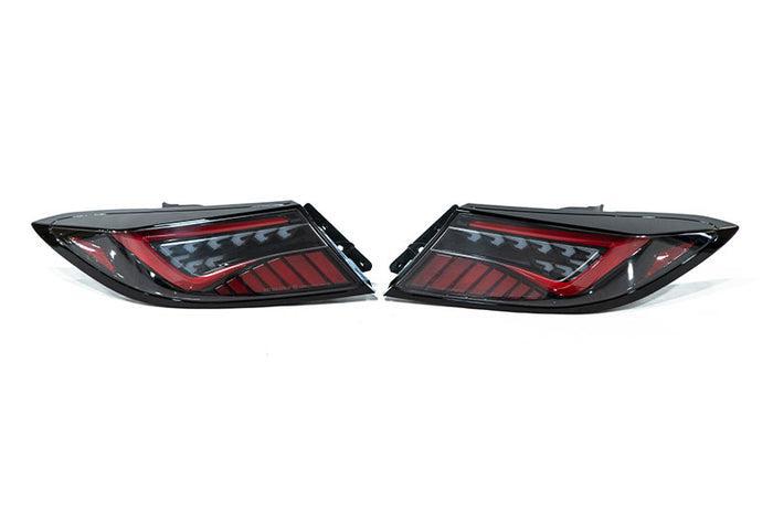 OLM Scythe Style LED Taillights Clear Lens Black Base Red Bar BRZ / GR86 2022-2026 | E.49003.2