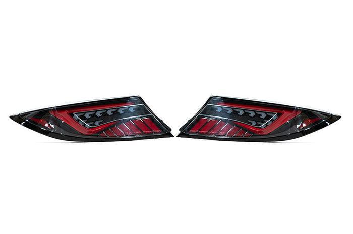OLM Scythe Style LED Taillights Clear Lens Black Base Red Bar BRZ / GR86 2022-2026 | E.49003.2
