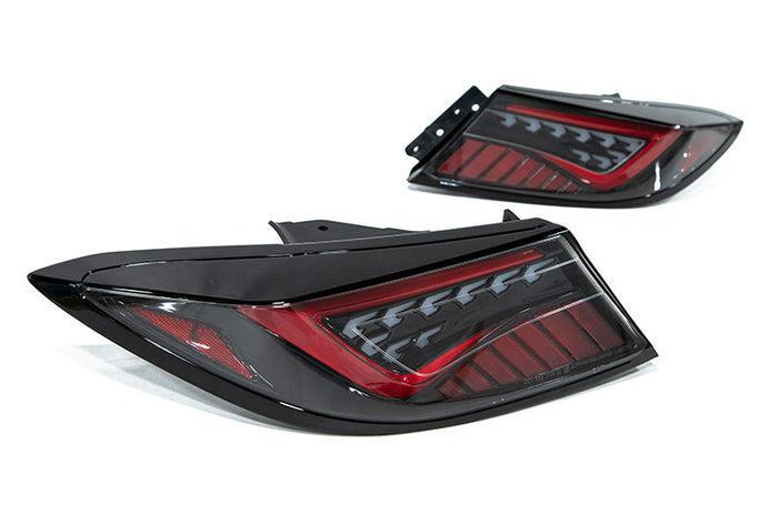 OLM Scythe Style LED Taillights Clear Lens Black Base Red Bar BRZ / GR86 2022-2026 | E.49003.2