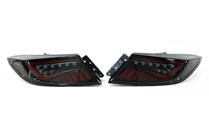 OLM Scythe Style LED Taillights Smoke Lens Black Base Red Bar BRZ / GR86 2022-2026 | E.49003.1