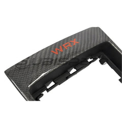 OLM Shifter Trim w/ Red WRX Logo Carbon Subaru WRX / STI 2015-2021 | 15WRX6MTTRIM-LOGOCF