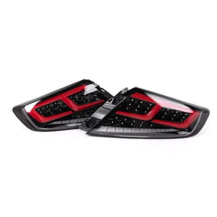 OLM Spec-AR LED Taillights with Clear Lens and Red Bar Subaru WRX 2022-2025 | E.47002.1-CBRC