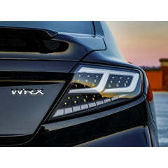 OLM Spec-AR LED Taillights with Clear Lens and White Bar Subaru WRX 2022-2025 | E.47002.1-CBCC