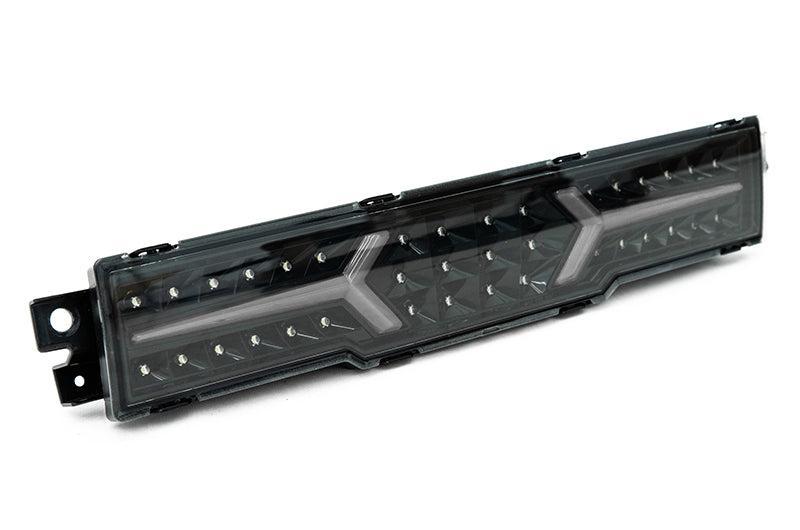 OLM V1 Rear Fog Light Clear Lens Black Base White Bar Subaru BRZ / Toyota GR86 2022-2026 | A.70258.1-B