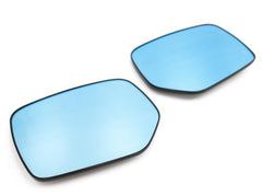 OLM Wide Angle Convex Mirrors (Defrosters / Turn Signals / Blind Spot Detection LED) Blue WRX / STI 2015-2021 | MRL-14-LPBH-BSM