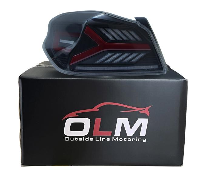 OLM Y-Spec LED Taillights (Smoke Lens Red Optic) - 2015-2021 WRX / STI | E.47004.1-SR