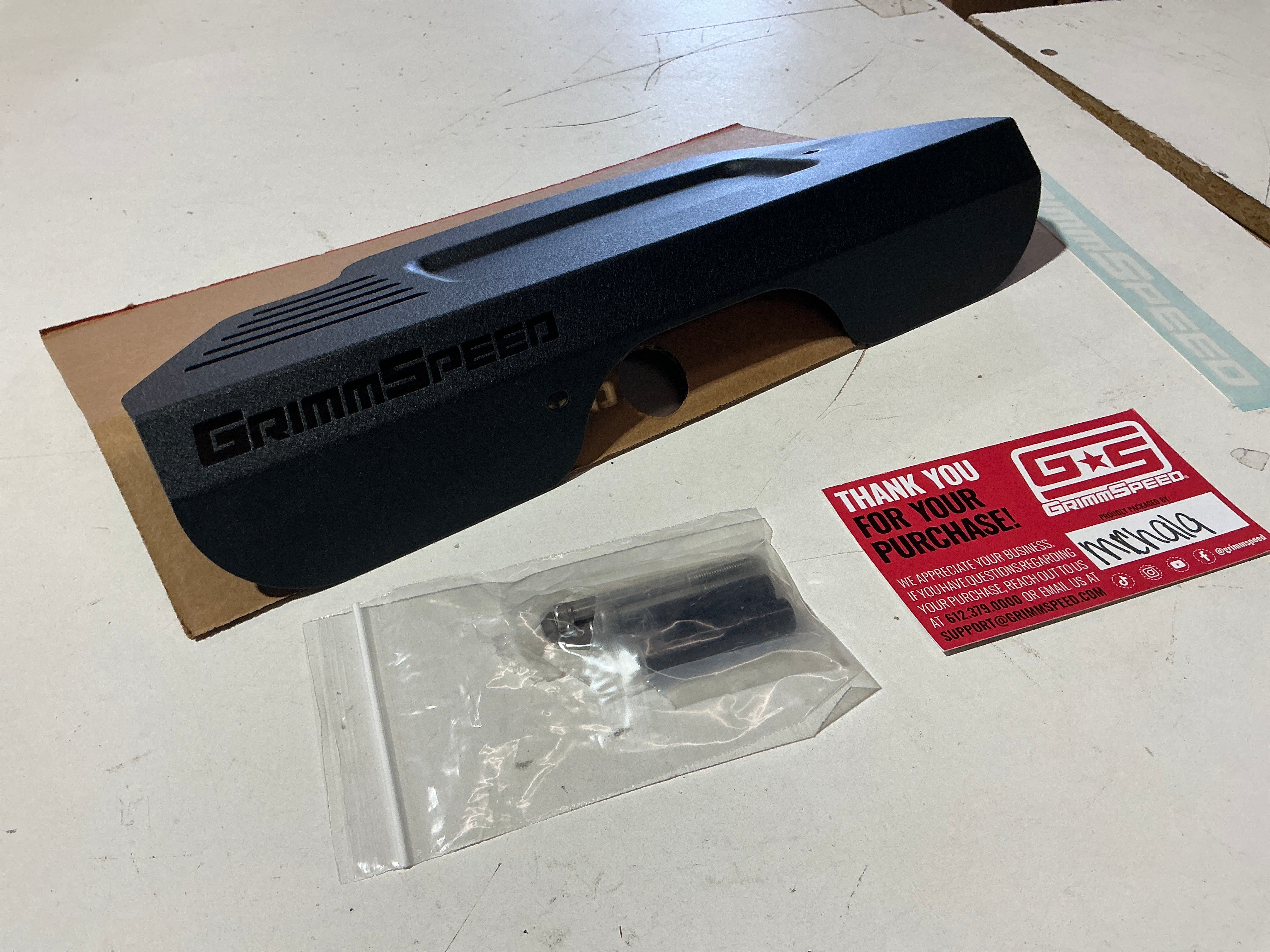 [OPEN BOX] GrimmSpeed Wrinkle Black Pulley Cover w/ Tool Tray Scion FR-S 2013-2016 / Subaru BRZ 2013-2020