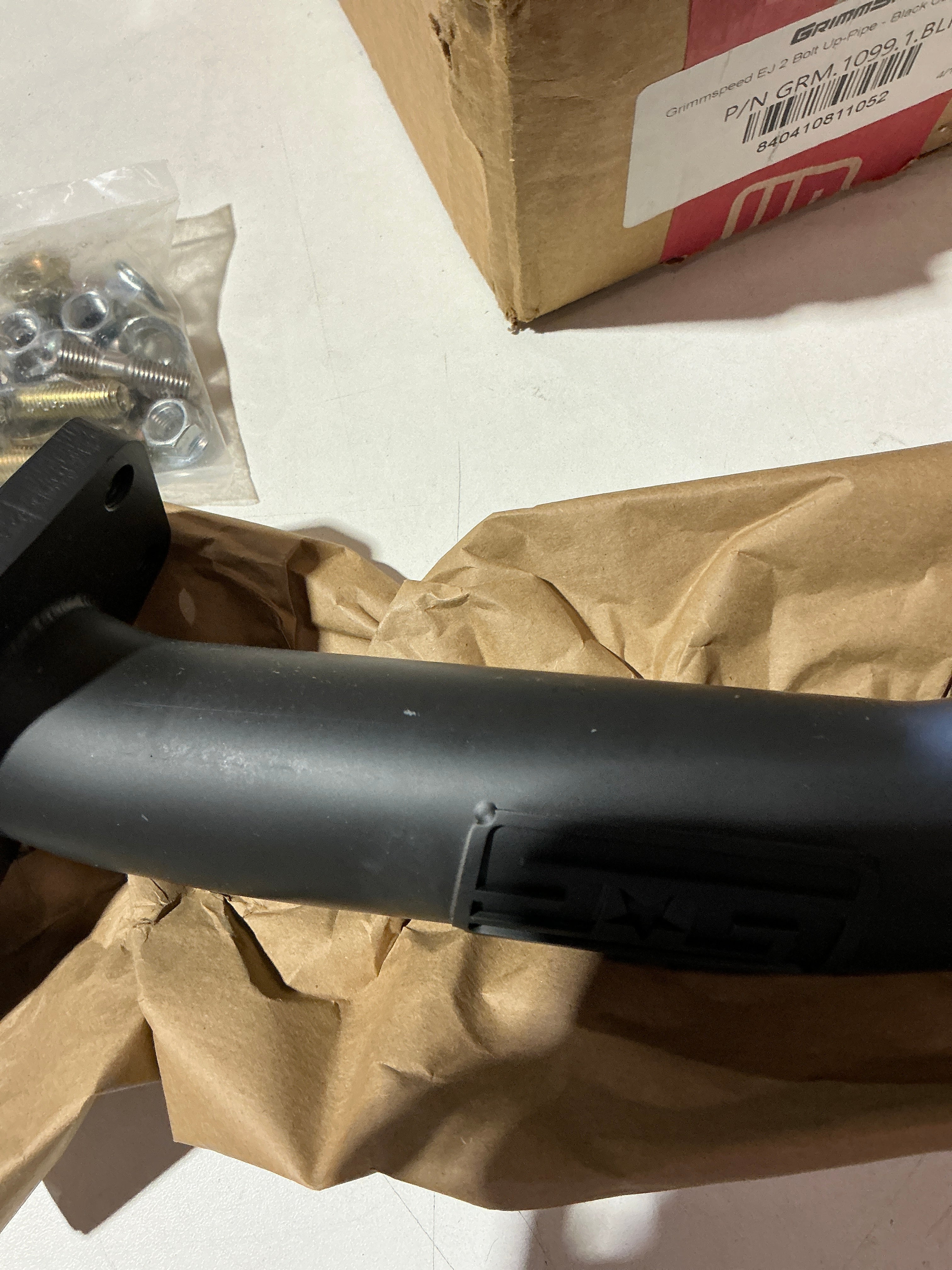 [OPEN BOX] Grimmspeed EJ 2 Bolt Up-Pipe - Black Ceramic Coated WRX 06-14 / STI 04-21 | GRM.1099.1.BLK - Default Title