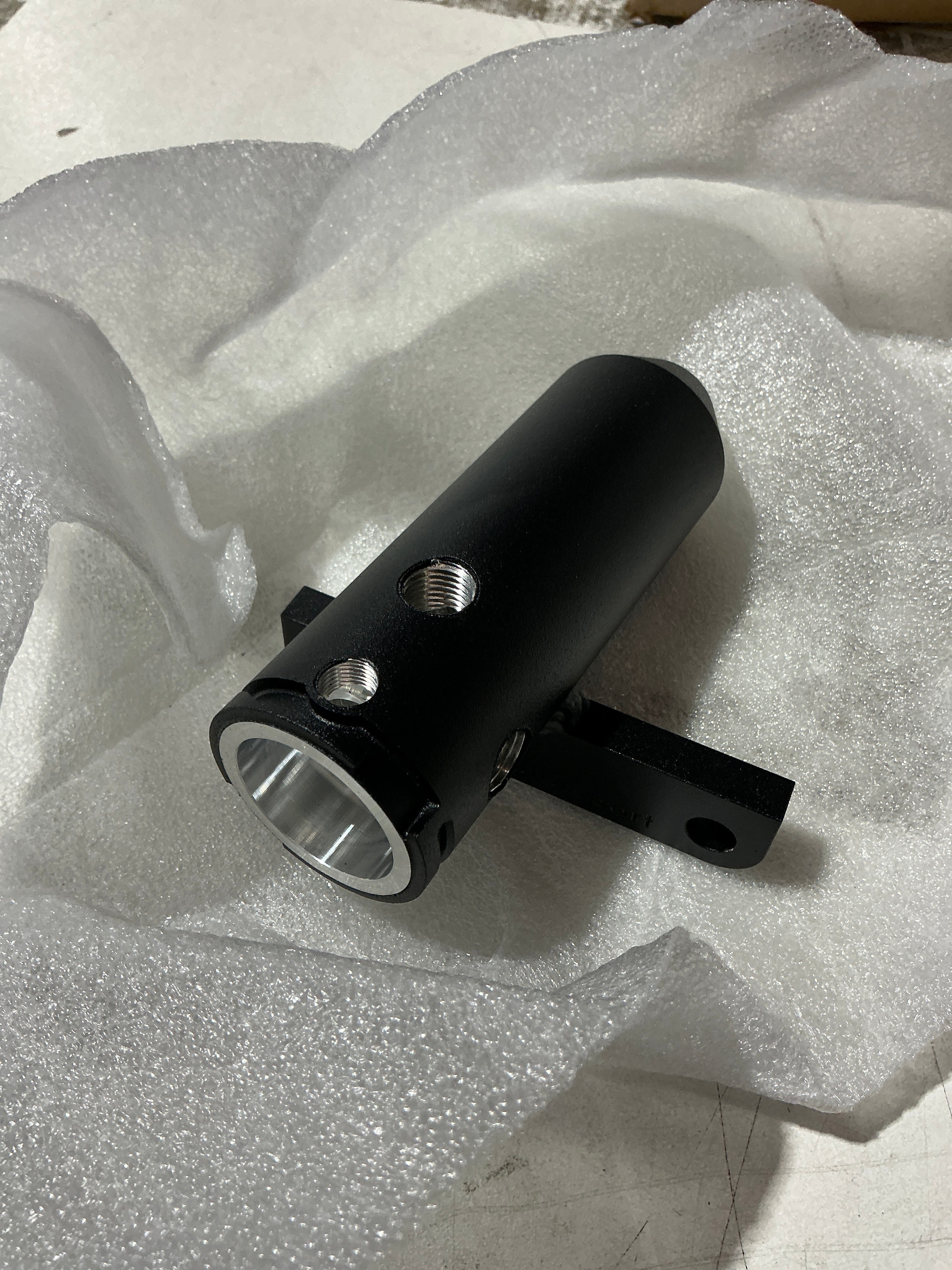 [OPEN BOX] Killer B V2 Upper Turbo Coolant Reservoir Black with Barbed Fittings Subaru WRX 2002-2007 / STI 2004-2021 | UTCRV2BA-B - Default Title