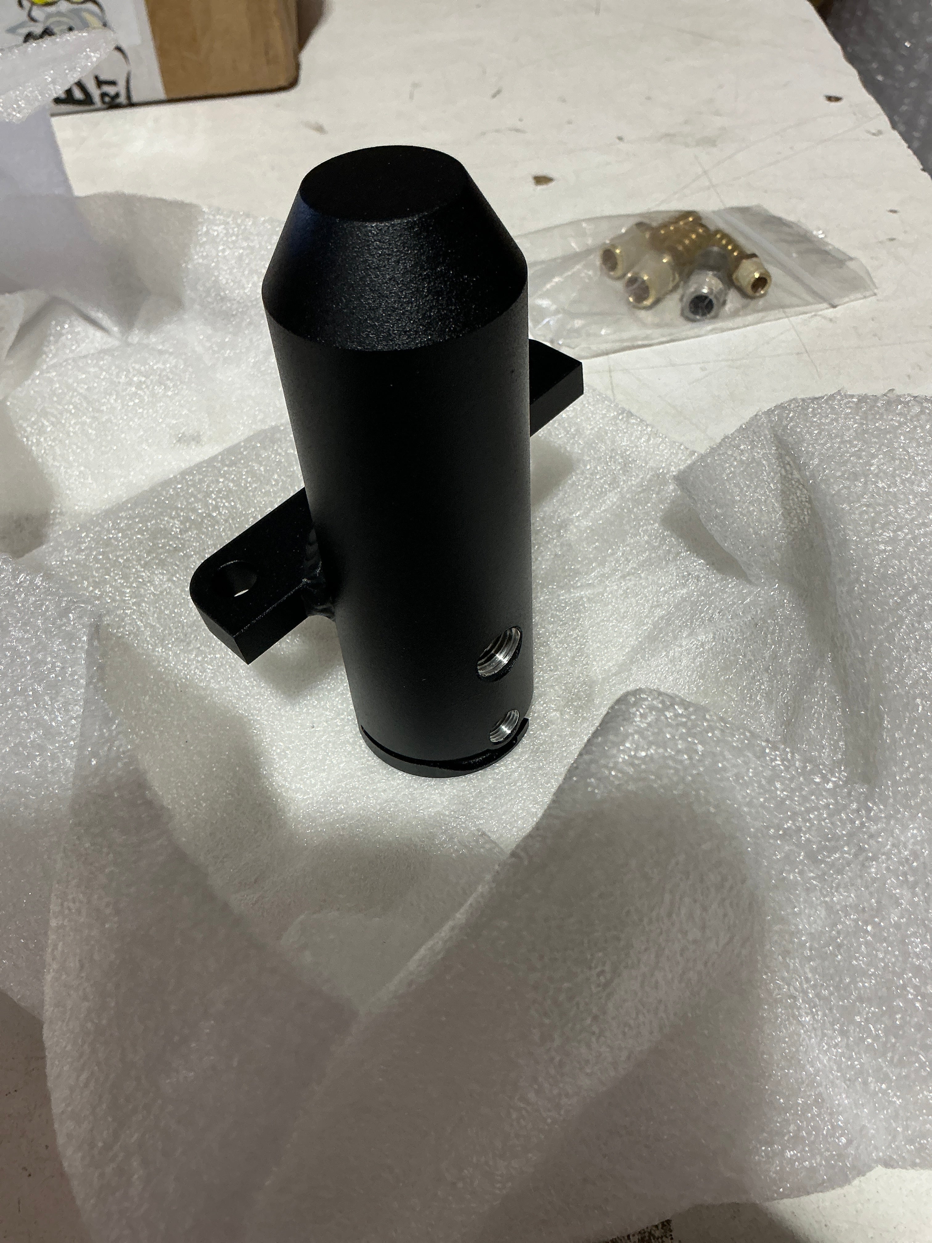 [OPEN BOX] Killer B V2 Upper Turbo Coolant Reservoir Black with Barbed Fittings Subaru WRX 2002-2007 / STI 2004-2021 | UTCRV2BA-B - Default Title